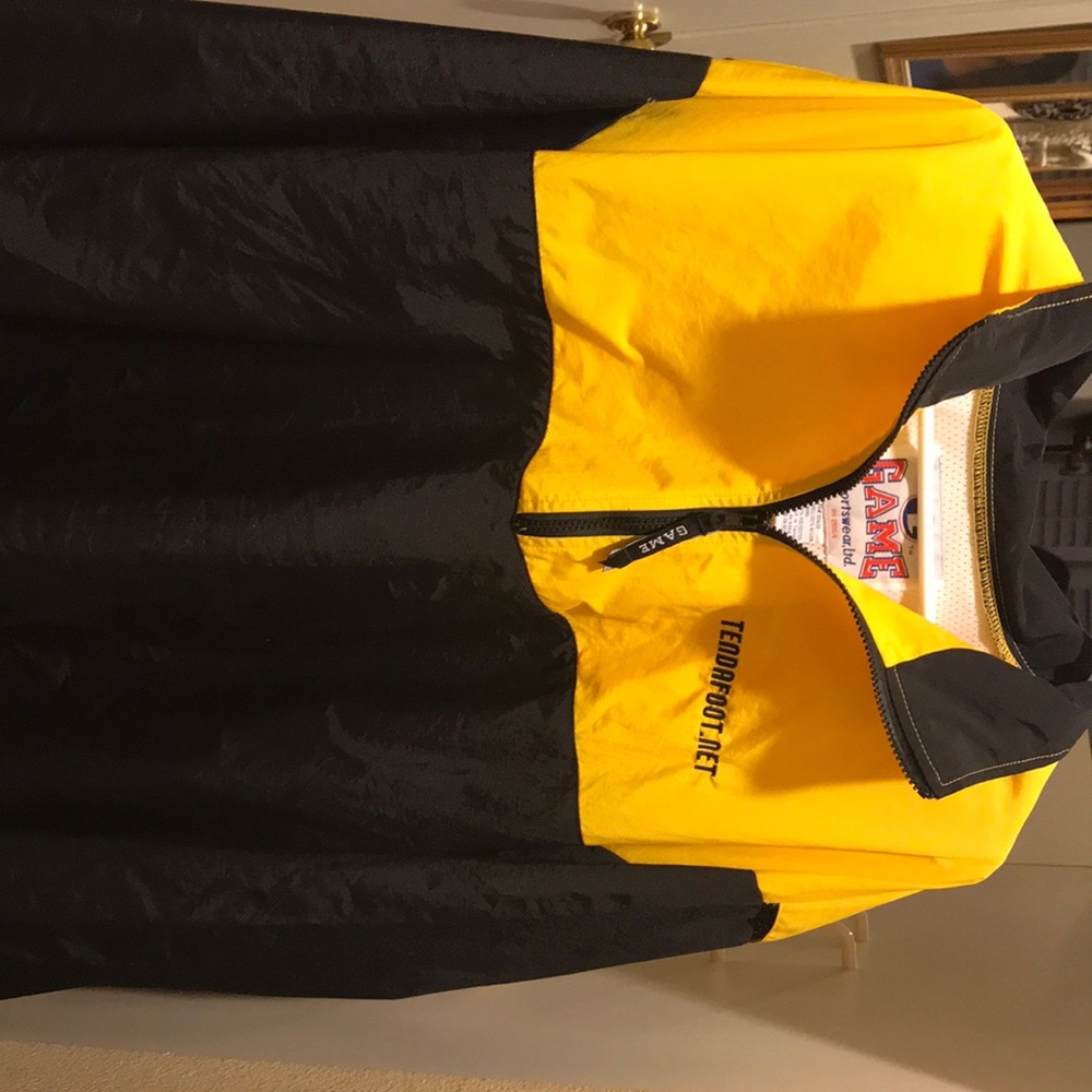 Vintage 90s g game black and yellow windbreaker